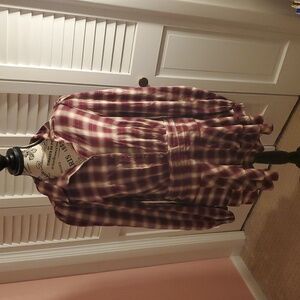 Skylar rose red plaid dress Size Large ASOS Academia Valentines Day